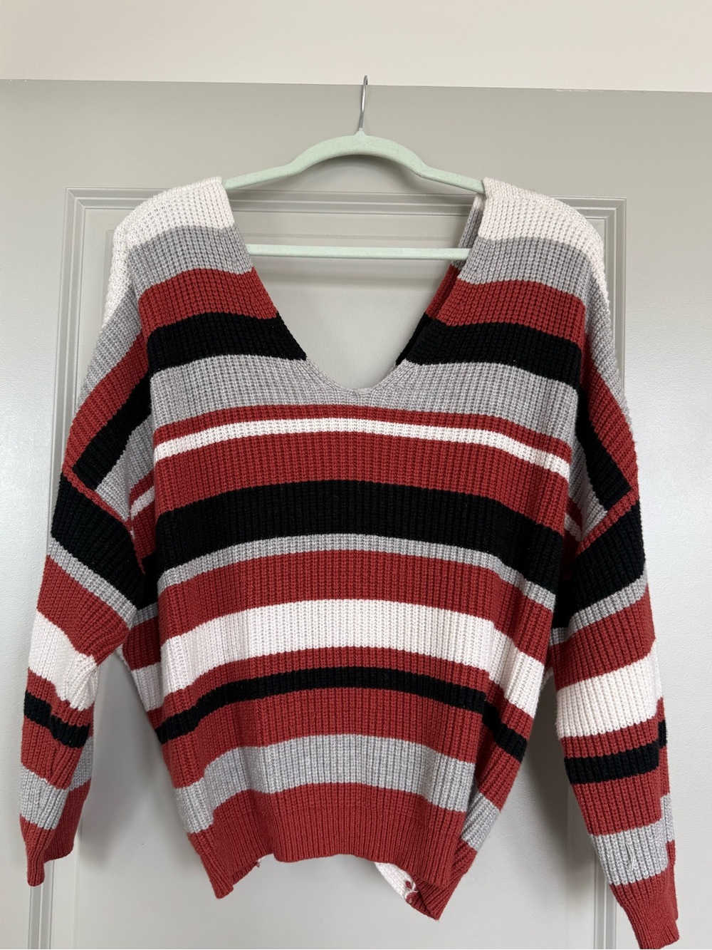 SHEIN Curve Tied Back Sweater